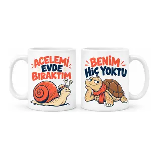 Pazar Ritmi 2'li Porselen Kupa Seti - MODEL 852