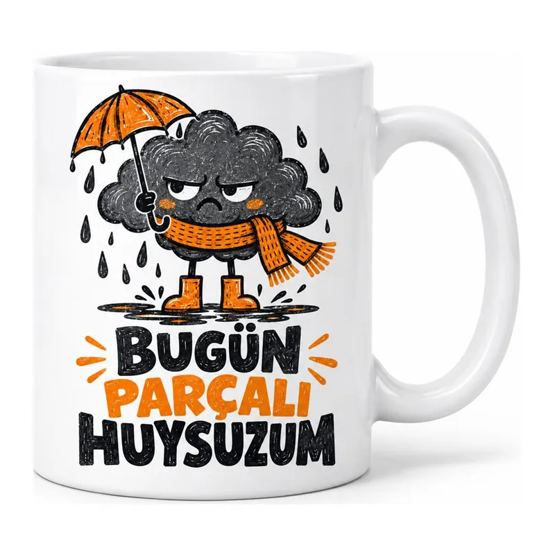 Kişisel Hava Tasarımlı Porselen Kupa - MODEL 861