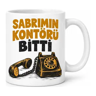 Sabır Kontörü Tasarımlı Porselen Kupa - MODEL 761