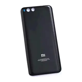 Mi 6 Uyumlu Batarya Pil Kapağı Cam (Siyah)