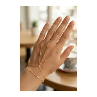 Gold Renk Pirinç Çift Sıralı Şahmeran