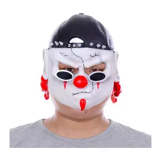 Lateks Şapkalı Gözlüklü Beyaz Maske