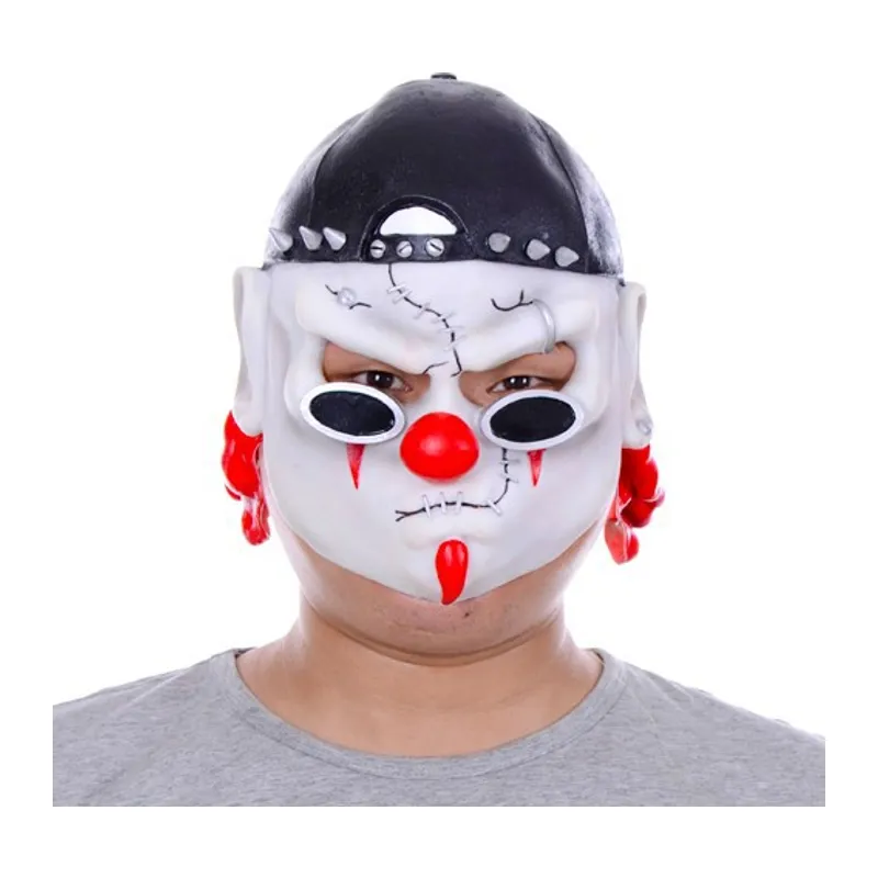 Lateks Şapkalı Gözlüklü Beyaz Maske