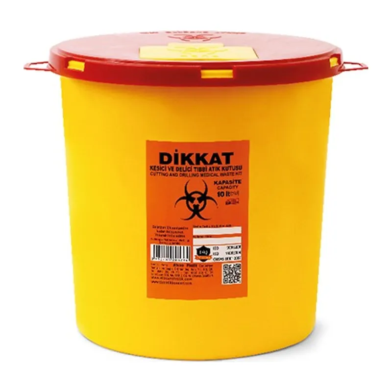 Enfekte Tıbbi Atık Kovası - 10 lt