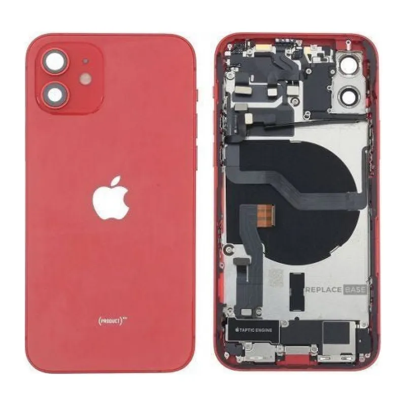 iPhone 12 Uyumlu FULL Dolu Kasa (Kırmızı)