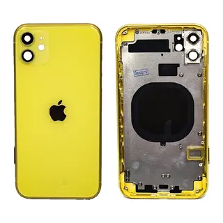 Iphone 11 Uyumlu Boş Kasa + Kapak Sarı