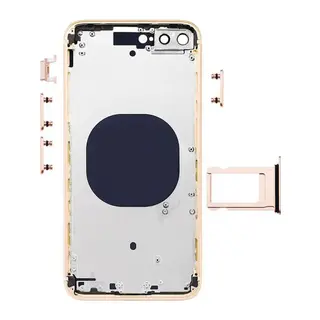 iPhone 8 Plus Uyumlu Boş Kasa Arka Kapak GOLD