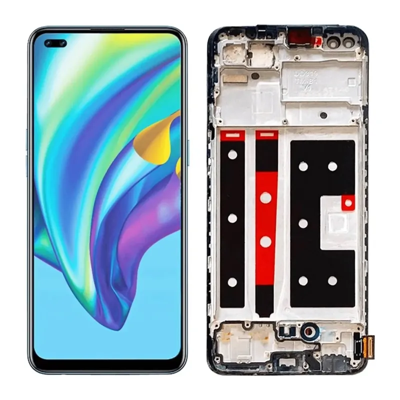 Reno 4 Lite Ekran Dokunmatik Çıtalı SRV (Siyah)