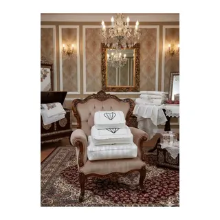 Çeyizlik Damat Figürlü Saten Dantelli Krem 3lü Bohça, Nişan Gelin Damat Hurcu 3lü, Damat Bohçası