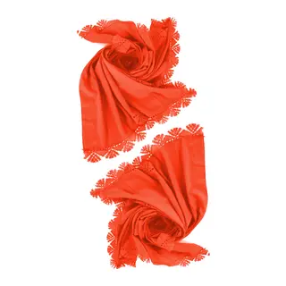 2 Adet, Narçiçeği İğne Oyası Mevlüt Örtüsü, Çeyizlik İğne Oyası Şal, 70 x 140
