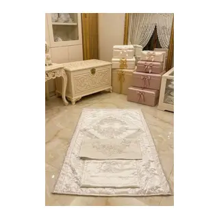 Nişan Seccade Takımı Fransız Dantelli 4 Parça Seccade Seti Söz Nişan Seti Seccade Takımı
