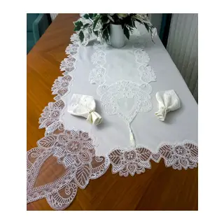 12 Kişilik Masa Örtüsü Takımı, Masa Seti 12 Kişilik 26 Parça 160x220cm