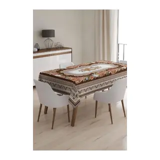 Masa Örtüsü, Dijital Baskılı Tek Masa Örtüsü Desenli Leke Tutmaz Tek Masa Örtüsü