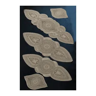 5 Parça Salon Takımı Fransız Dantelli Salon Takımı Kapi