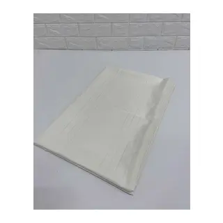 Çizgili Tek Masa Örtüsü Colber 160x260cm - Ekru
