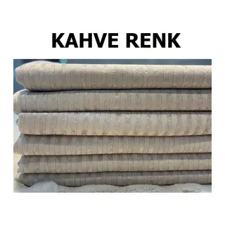 Kadife Çekyat Koltuk Örtüsü Kadife Kaymaz Bambu Çizgili Koltuk Örtüsü 170×210