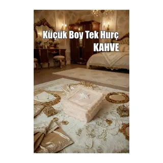 Çeyizlik Küçük Tek Hurç Çiçekli, Kadife Tek Hurç Çeyizlik Dantelli Hurç, Küçük Boy Hurç