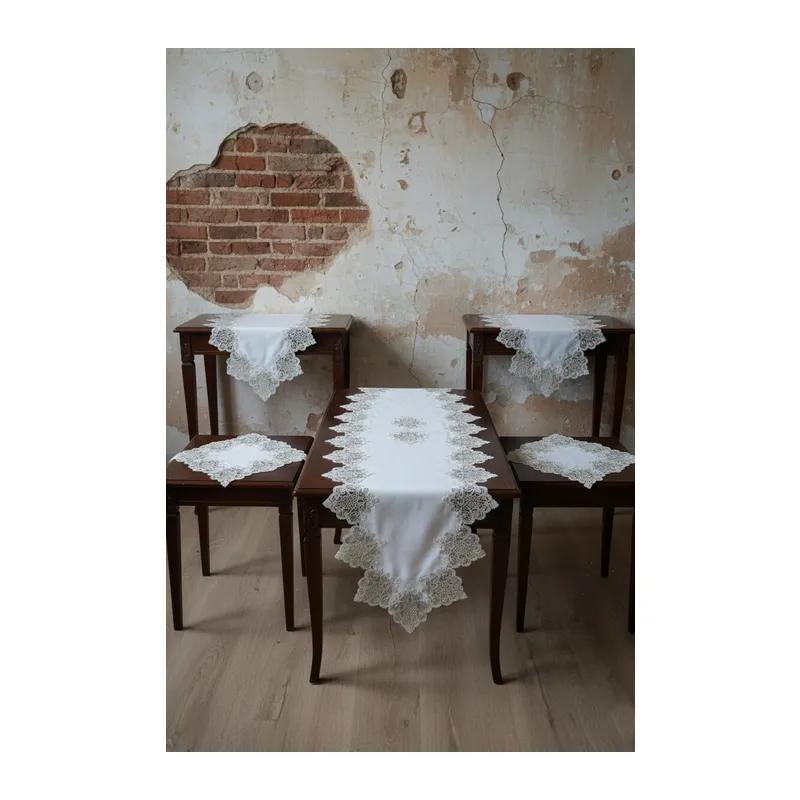 5 PARÇA SALON TAKIMI - KETEN KUMAŞ