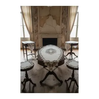 5 PARÇA SALON TAKIMI - KETEN KUMAŞ