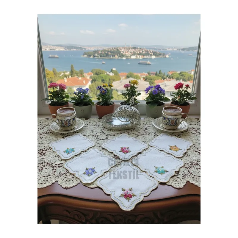 Sunumluk Peçete, Kokteyl Peçetesi, Kahve Yanı Sunumluk, Bardak Altlığı 6 Adet Sunum Peçetesi