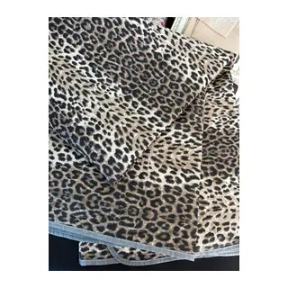 Leopar Çift Kişilik Tek Pike Yastıksız