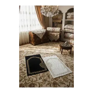 Kalpli Eşli Çift / Gelin Damat Bohçası Çeyizlik Seccade Eko 2li