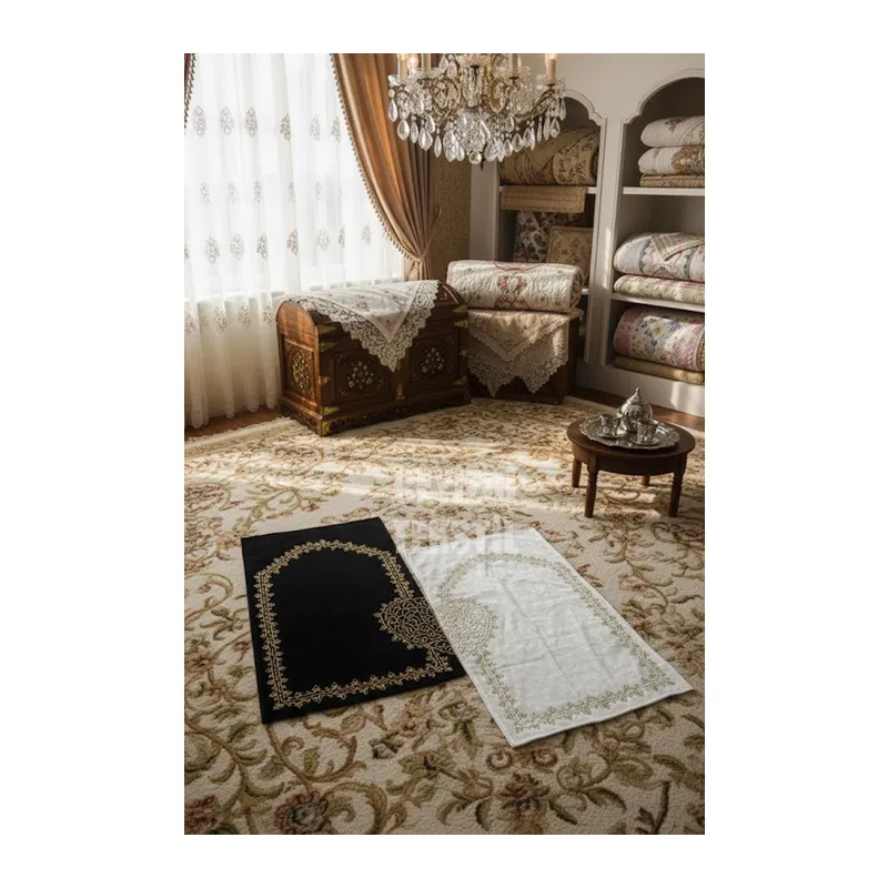 Kalpli Eşli Çift / Gelin Damat Bohçası Çeyizlik Seccade Eko 2li