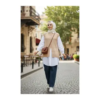 Çeyizlik Simli Robalı Yelek Düğmeli, Uçan Yelek Modeli Çeyizlik Yelek