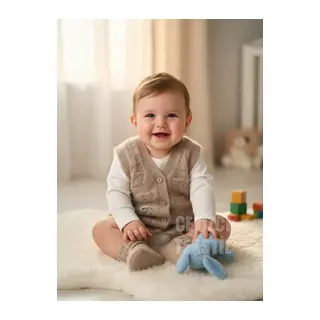 Bebek Yeleği, Yumoş Bebek Yeleği Simsiz Yumuşacık Bebek Yeleği