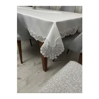 12 Kişilik Masa Örtüsü Takımı, Masa Seti 12 Kişilik 26 Parça 160x220cm