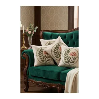 4lü Kırlent Kılıfı, Dijital Baskılı Çift Taraflı Kırlent Kılıfı 45x45cm