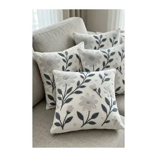 4lü Kırlent Kılıfı, Dijital Baskılı Çift Taraflı Kırlent Kılıfı 45x45cm