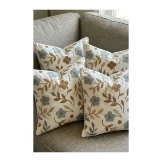 4lü Kırlent Kılıfı, Dijital Baskılı Çift Taraflı Kırlent Kılıfı 45x45cm
