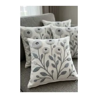 4lü Kırlent Kılıfı, Dijital Baskılı Çift Taraflı Kırlent Kılıfı 45x45cm
