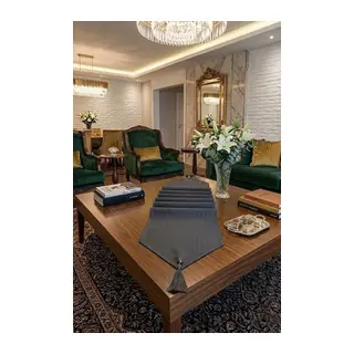 Çizgili Tek Runner, Colber Tek Runner 40x140cm Füme
