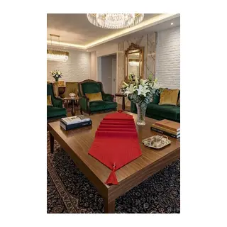 Çizgili Tek Runner, Colber Tek Runner 40x140cm Kırmızı