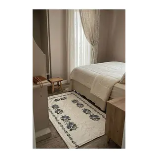 Kanaviçe Dijital Baskılı Kadife Tek Seccade 70x110cm
