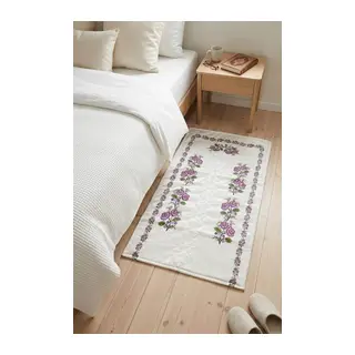 Kanaviçe Dijital Baskılı Kadife Tek Seccade 70x110cm