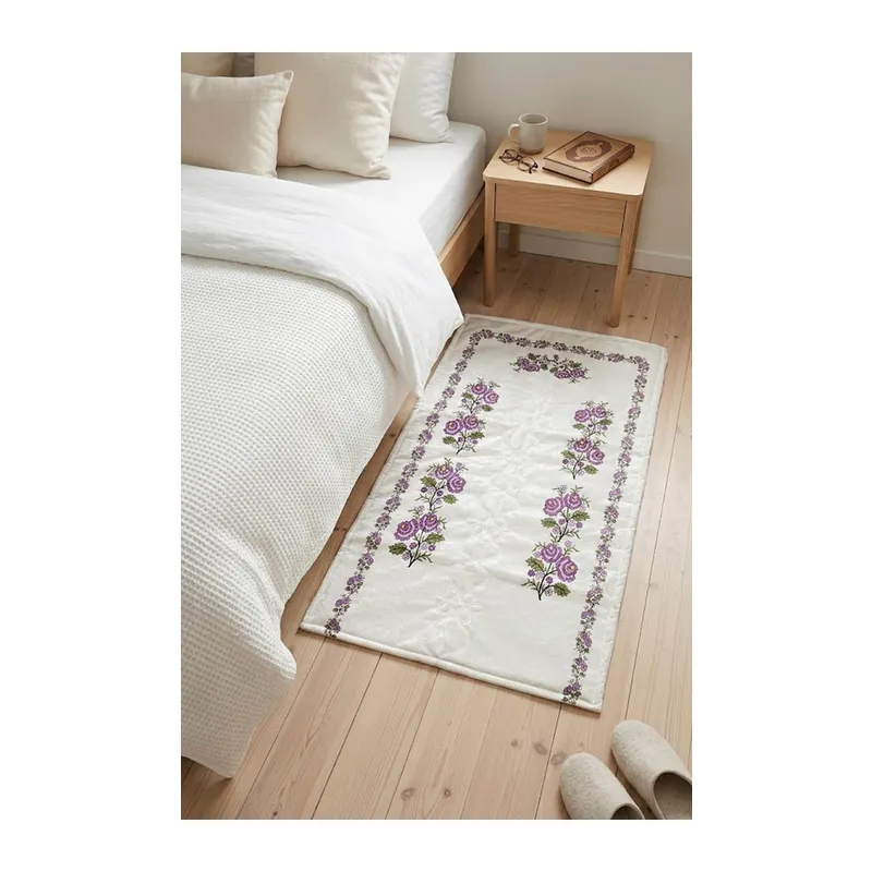 Kanaviçe Dijital Baskılı Kadife Tek Seccade 70x110cm