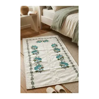 Kanaviçe Dijital Baskılı Kadife Tek Seccade 70x110cm