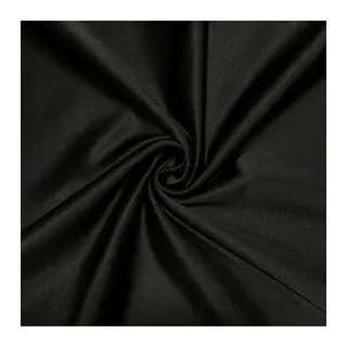 Siyah Kristal Pamuk Saten Kumaş 1 Metre (240 cm. eninde)