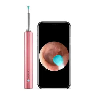 T5 3MP KAMERA 3.5MM LENS ŞARJLI WIFI GÖRÜNTÜLÜ KULAK TEMİZLEYİCİ PEMBE RENK