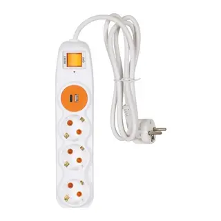 Nilson 3lü 1,5mt 1-Usb 1-Type Akım Korumalı Uzatma