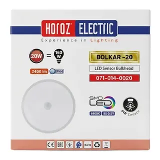 HOROZ 20W SENSORLU BEYAZ S/U LED ARMATUR 1 Adet