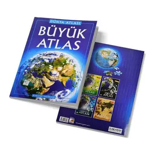 Büyük Atlas (Atlası) Karton 1 Adet
