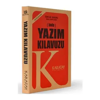 Plastik Kapak Yazım Klavuzu 1 Adet