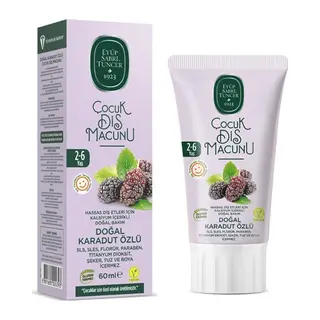 Diş Macunu Karadut 60ml Çocuk 1 Adet