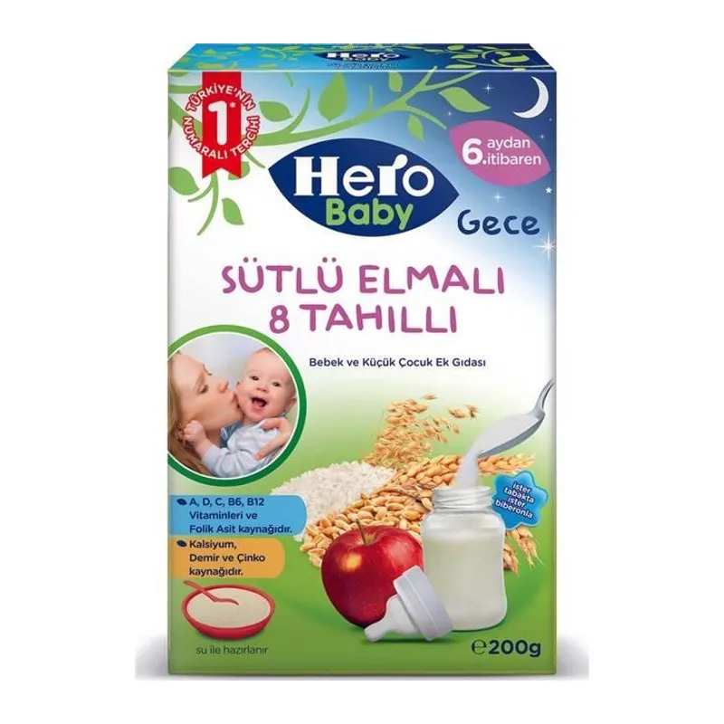 Sütlü Tahıl Elma 200 Gr. 1 Adet