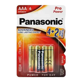 Panasonic 4+2 Alkalin Pro Power İnce Pil 1 Adet