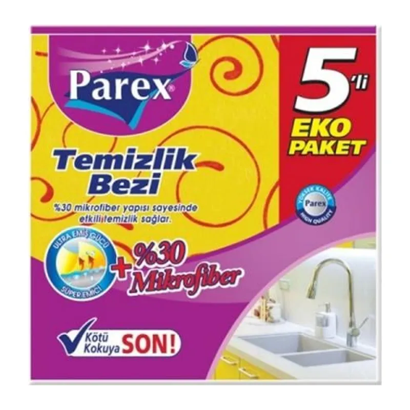 Mikrofiber %30 Temizlik Bezi 5 li